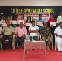 ராமலிங்கர் பணி மன்றம் மற்றும் லிட்டில் பிளவர் மாடல் பள்ளி இணைந்து கலை இலக்கிய போட்டி