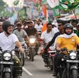 வாக்குத் திருட்டுக்குக் கண்டனம் : பீகாரில் ராகுல் தலைமையில் ‘‘மோட்டார் பைக்’’ பேரணி