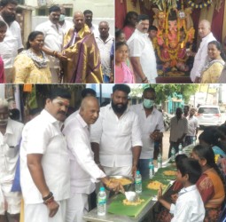 வசந்தபுரம் ஆறுமுகம் முதலியார் தெருவில் விநாயகர் சதுர்த்தி திருவிழா