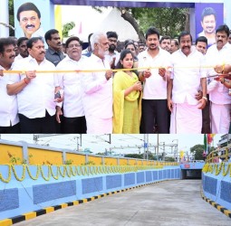 ராயபுரம் போஜராஜன் நகரில் ரூ.30 கோடியில் புதிதாக அமைக்கப்பட்டுள்ள சுரங்கப்பாதை