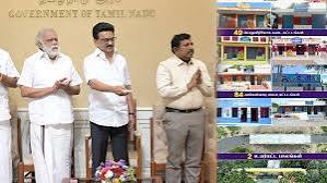 ஊராட்சித் துறை சார்பில் ரூ.104 கோடியில் மதுரை, திருநெல்வேலி உள்பட பல்வேறு மாவட்டங்களில் புதிய கட்டிடங்கள்: ஸ்டாலின் திறந்து வைத்தார்
