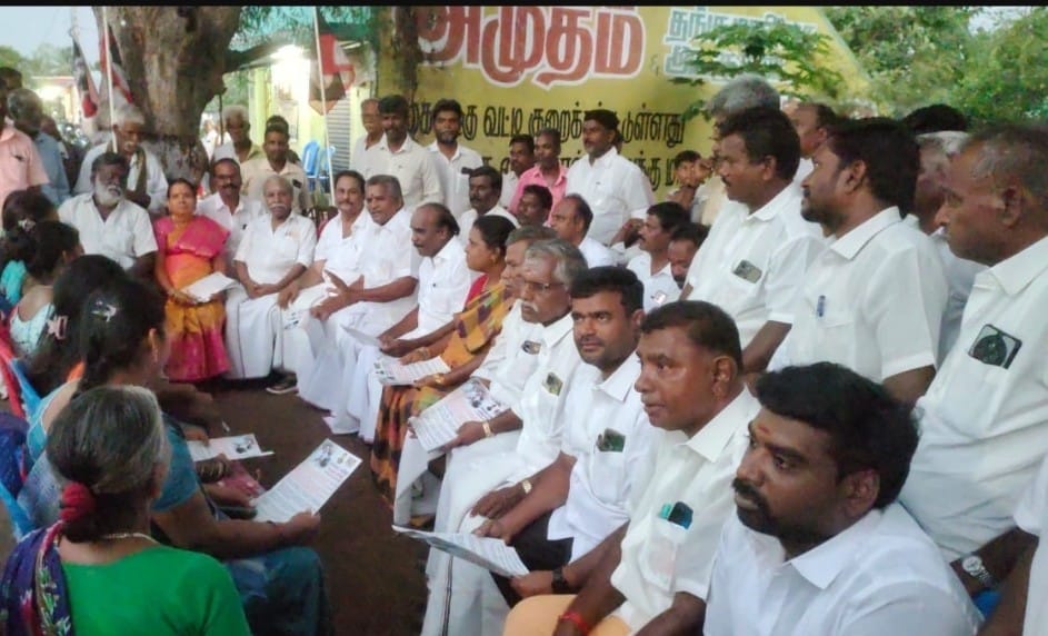 தண்டரை கிராமத்தில் அதிமுகவினர் திண்ணைப் பிரச்சாரம்