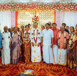 சிதம்பரத்தில் அரசு விரைவு போக்குவரத்து கழக முன்னாள் இயக்குனர் சுரேஷ் பாலய்யா இல்ல திருமணம்