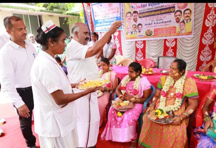 செஞ்சியில் ஏழை கர்ப்பிணி தாய்மார்களுக்கு வளைகாப்பு விழா