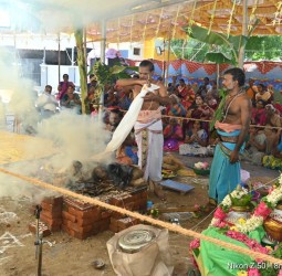 சோழன் மாளிகை கைலாச நாதர் கோவிலில் நேற்று பஞ்ச அஸ்திர ஹோமம்