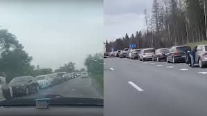 ஸ்தம்பித்த ரஷ்யா.. பெட்ரோல், டீசலுக்கு பெரும் தட்டுப்பாடு..  பல கிமீ காத்திருக்கும் வாகனங்கள்