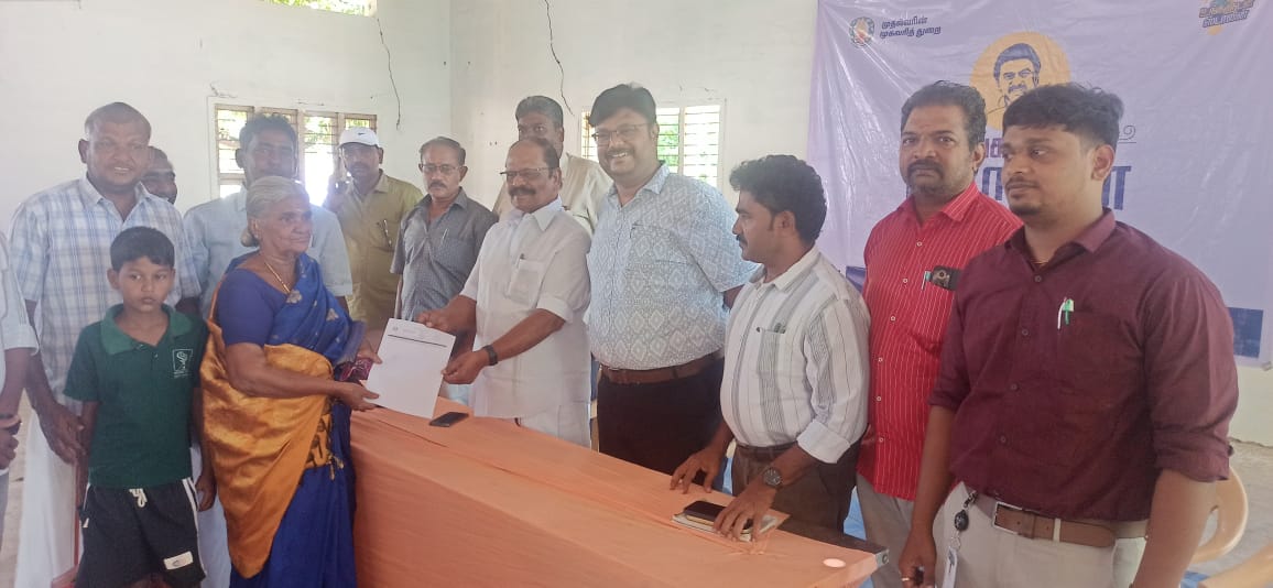 வலங்கைமான் அருகே உள்ள விருப்பாச்சி புரத்தில் உங்களுடன் ஸ்டாலின் திட்ட முகாமில் 675 மனுக்கள் பெறப்பட்டன
