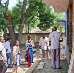 ரூ. 60 லட்சம் மதிப்பீட்டில் நடைபெற்று வரும் பல்வேறு திட்டப் பணிகளை கூடுதல் கலெக்டர் நேரில் ஆய்வு