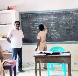 THIRAN பயிற்சி வகுப்பு   தண்டலை நடுநிலைப் பள்ளியில் கல்வி அலுவலர் ஆய்வு
