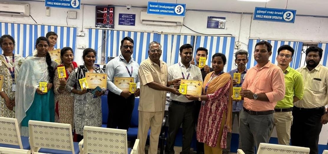 மஞ்சக்குப்பம் பாரத ஸ்டேட் பேங்க் கிளையில் திருக்குறள் விழிப்புணர்வு பயிற்சி