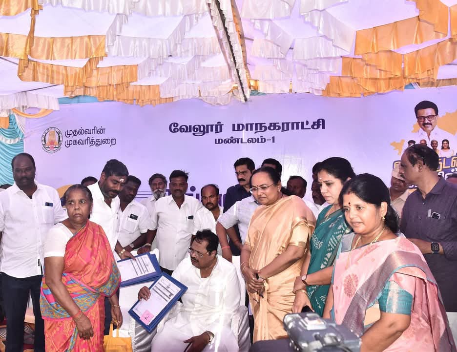 காட்பாடியில் "உங்களுடன் ஸ்டாலின் மருத்துவ முகாம்" : அமைச்சர் துரைமுருகன் பங்கேற்பு!
