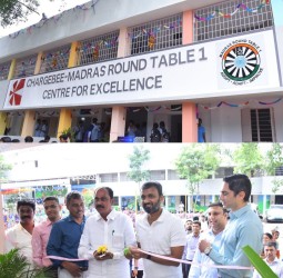 மெட்ராஸ் ரவுண்டு டேபிள் 1 மூலம் வழங்கப்பட்ட நிதியில் கட்டப்பட்ட புதிய வகுப்பறை