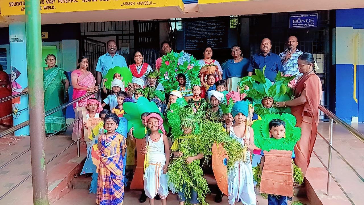 எடமலைப்பட்டிபுதூர் மாநகராட்சி தொடக்கப் பள்ளியில் நேற்று நடந்த கலைத்திருவிழா