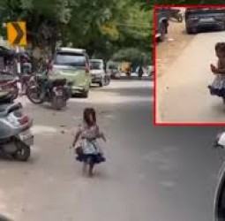 அழுது கொண்டே 3 வயது சிறுமி செய்த செயல்; போலீசார் ஆச்சரியம்