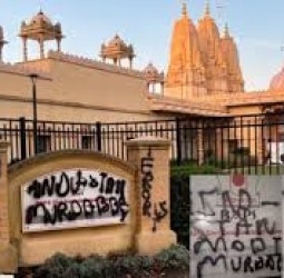 அமெரிக்காவில் இந்து மத வழிபாட்டு தலம் மீது தாக்குதல் - அதிர்ச்சி சம்பவம்