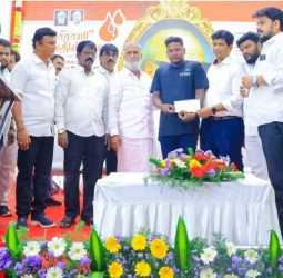 ஸ்ரீ முருகன் திருமண மாளிகையில் நடந்த கருணாநிதி பிறந்த நாள் விழா