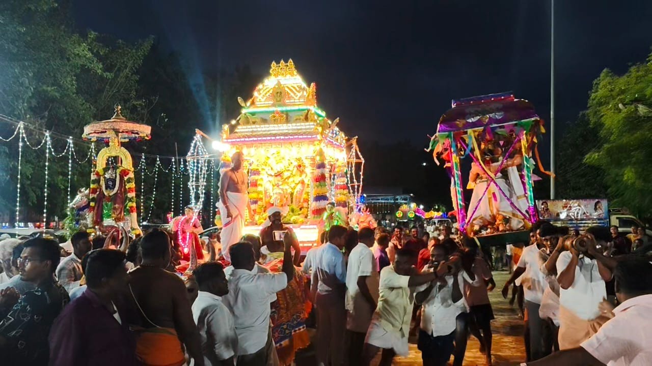 பிள்ளையார்பட்டியில் நேற்று நடந்த கஜமுக சூரசம்ஹார நிகழ்ச்சி