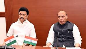 துணை ஜனாதிபதி தேர்தல்: ஸ்டாலினிடம் ஆதரவு கோரினார் ராஜ்நாத் சிங்