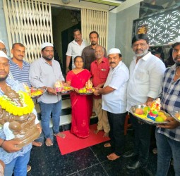 கிருஷ்ணகிரி நகரில் மத நல்லிணக்கத்தை வலியுறுத்தி விநாயகர் சதுர்த்தி விழா