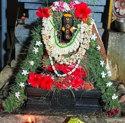 சதுர்த்தி விநாயகர் அருகம்புல் அலங்காரம்.