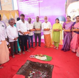 திரு.வி.க.நகர் மண்டலம், நரசிங்க பெருமாள் கோவில் தெருவில் பல்நோக்கு மையம் கட்டடம் கட்டும் பணி