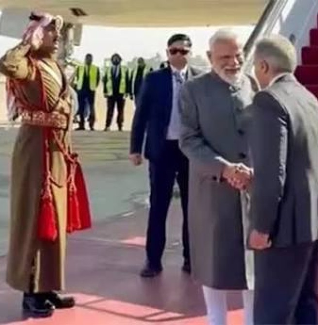 ஜோர்டான் சென்றடைந்தார் பிரதமர் மோடி