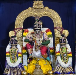 ஸ்ரீபகாசுர வதம் திருக்கோலத்தில் பக்தர்களுக்கு சுவாமி அருள்பாலித்தார்.