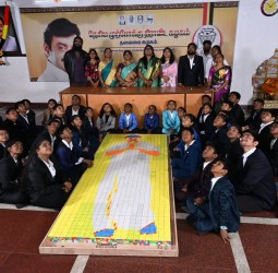 விஜயகாந்த் திரு உருவம், 1000 கியூப்களால் அடுக்கப்படும் மிகப்பெரிய க்யூப்போர்ட்ரைட் உலக சாதனை நிகழ்வு