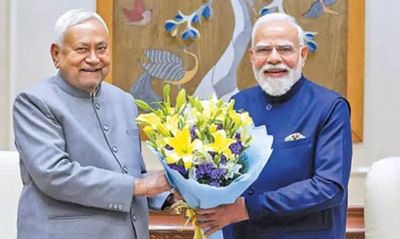 பிரதமர் மோடி, அமித்ஷாவை சந்தித்தார் நிதிஷ்குமார்