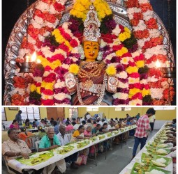 நம் வாசவி சிறப்பு அலங்காரத்தில் மற்றும் 'துவாதசி பாரண போஜனம்