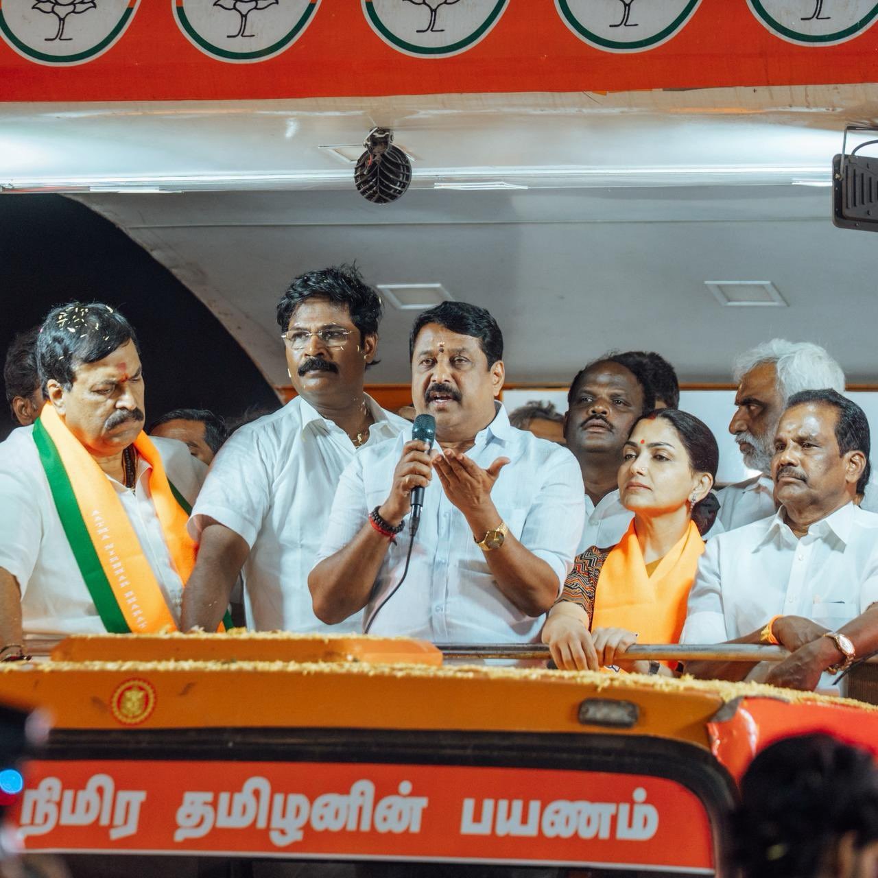 மதுராந்தகத்தில் நடந்த பாஜக பரப்புரை