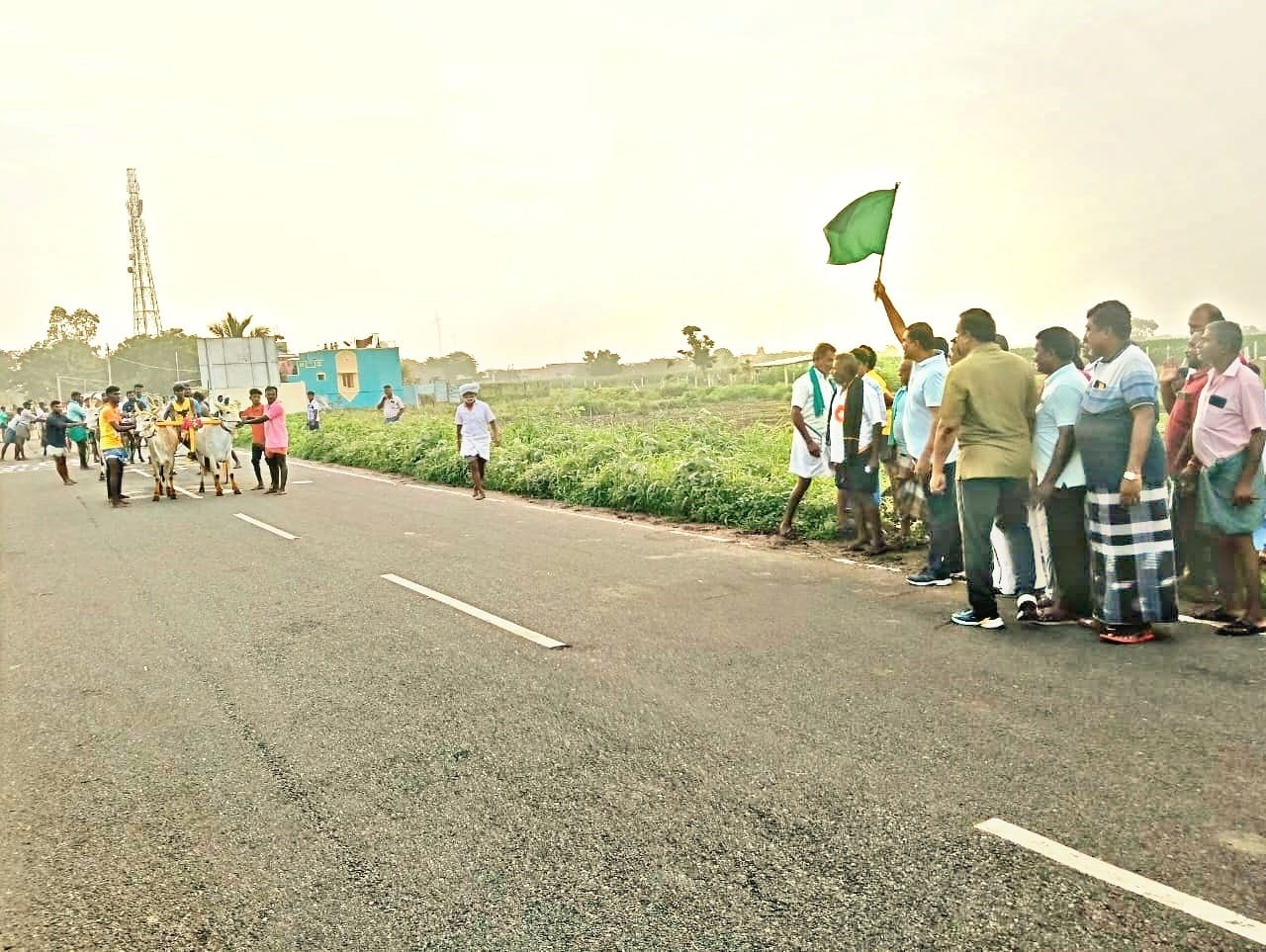 ஸ்ரீ சோலைசாமி திருக்கோயில் கொடை விழாவை முன்னிட்டு மாட்டு வண்டி போட்டி