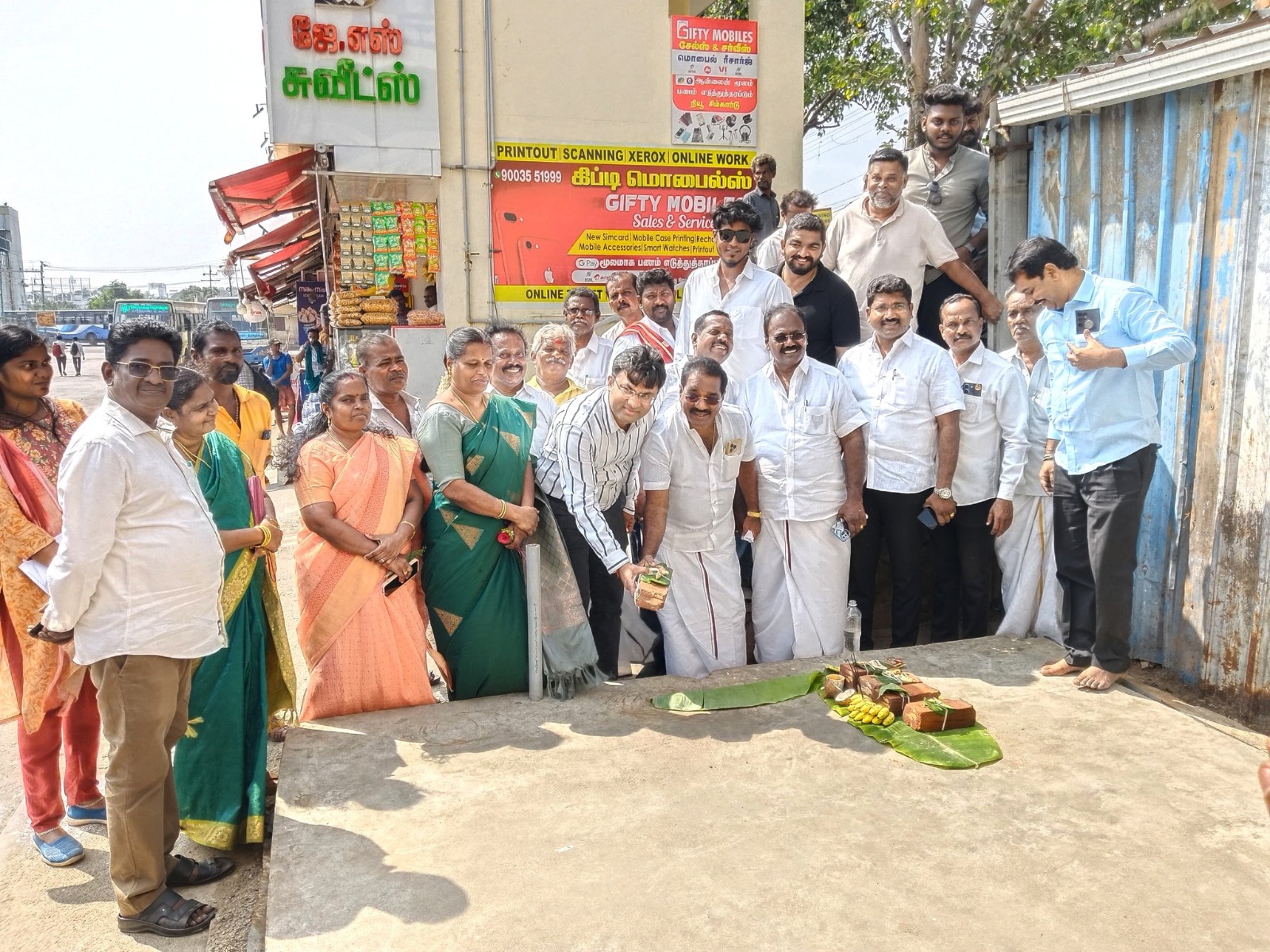 வடசேரி, கிறிஸ்டோபர் பேருந்து நிலையத்தில் ரூ17லட்சம் மதிப்பீட்டில் படிப்பகம் அமைக்கும் பணி