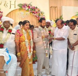 காஞ்சிபுரம் திமுக நகர துணை செயலாளர் முத்து செல்வம் மகன் திருமண நிச்சயதார்த்த விழா