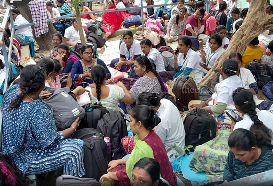 செவிலியர்கள் நேற்று 5வது நாளாக காத்திருப்பு போராட்டம்