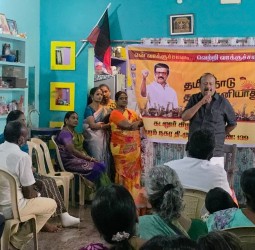 சிதம்பரத்தில் "தமிழ்நாடு தலைகுனியாது என் வாக்குச்சாவடி வெற்றி வாக்குச்சாவடி