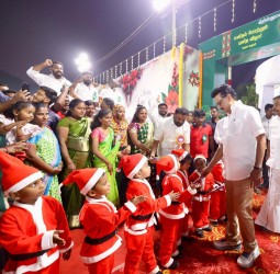 கொளத்தூரில் நடந்த கிறிஸ்துமஸ் விழாவில் முதல்வர் ஸ்டாலின்