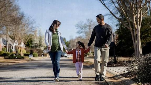 அப்பாவுடன் நடைபயிற்சி