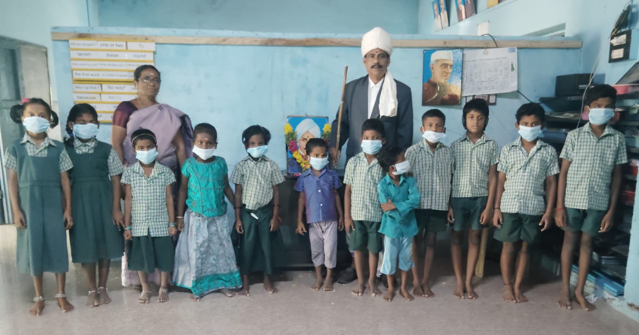 இராமனூத்து அரசுப்பள்ளியில் பாரதியார் பிறந்த நாள் விழா கொண்டாட்டம்