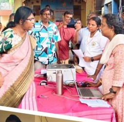 தடிக்காரன்கோணம் பள்ளியில் நடந்த நலம்காக்கும் ஸ்டாலின் திட்ட மருத்துவ முகாம்