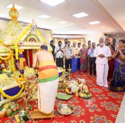 சென்னை மண்டல திருக்கோயில்கள் சார்பில் நடந்த ஐயப்பன் மலர் வழிபாடு நிகழ்ச்சி