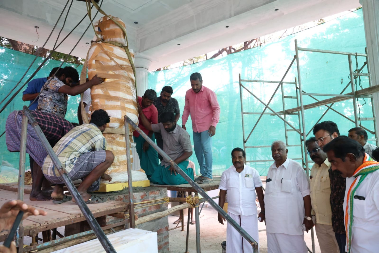 ரூ 50 லட்சம் மதிப்பீட்டில் பொன்னப்பநாடார் சிலை அமைக்கும் பணி