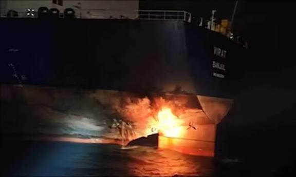 ரஷிய எண்ணைய் கப்பல் மீது உக்ரைன் டிரோன் தாக்குதல்