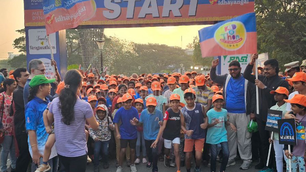 கோவையில் நேற்று நடந்த நீரிழிவு நோய் விழிப்புணர்வு