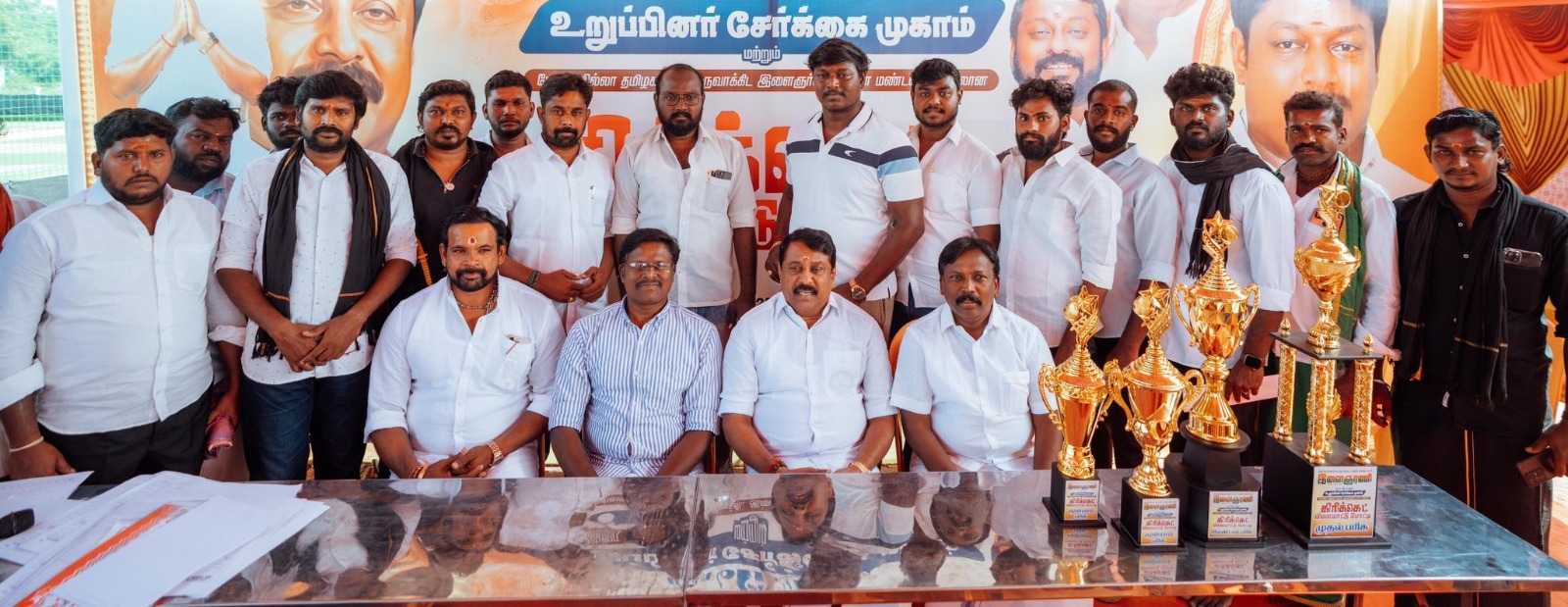 திருநெல்வேலி வடக்கு மாவட்ட பாஜக இளைஞர் அணி சார்பாக நடந்த கிரிக்கெட் போட்டி