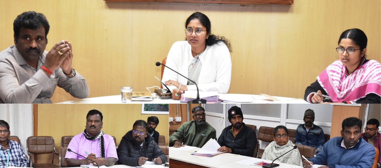 நீலகிரி மாவட்ட ஆட்சியர் அலுவலகத்தில், தேர்தல் மாவட்ட கண்காணிப்புக் குழு கூட்டம்