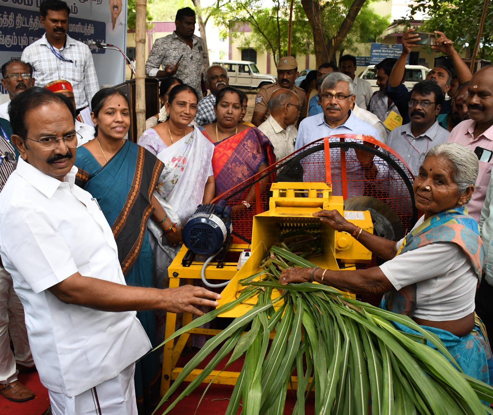 மின் விசையில் இயங்கும் புல் நறுக்கும் இயந்திரம்