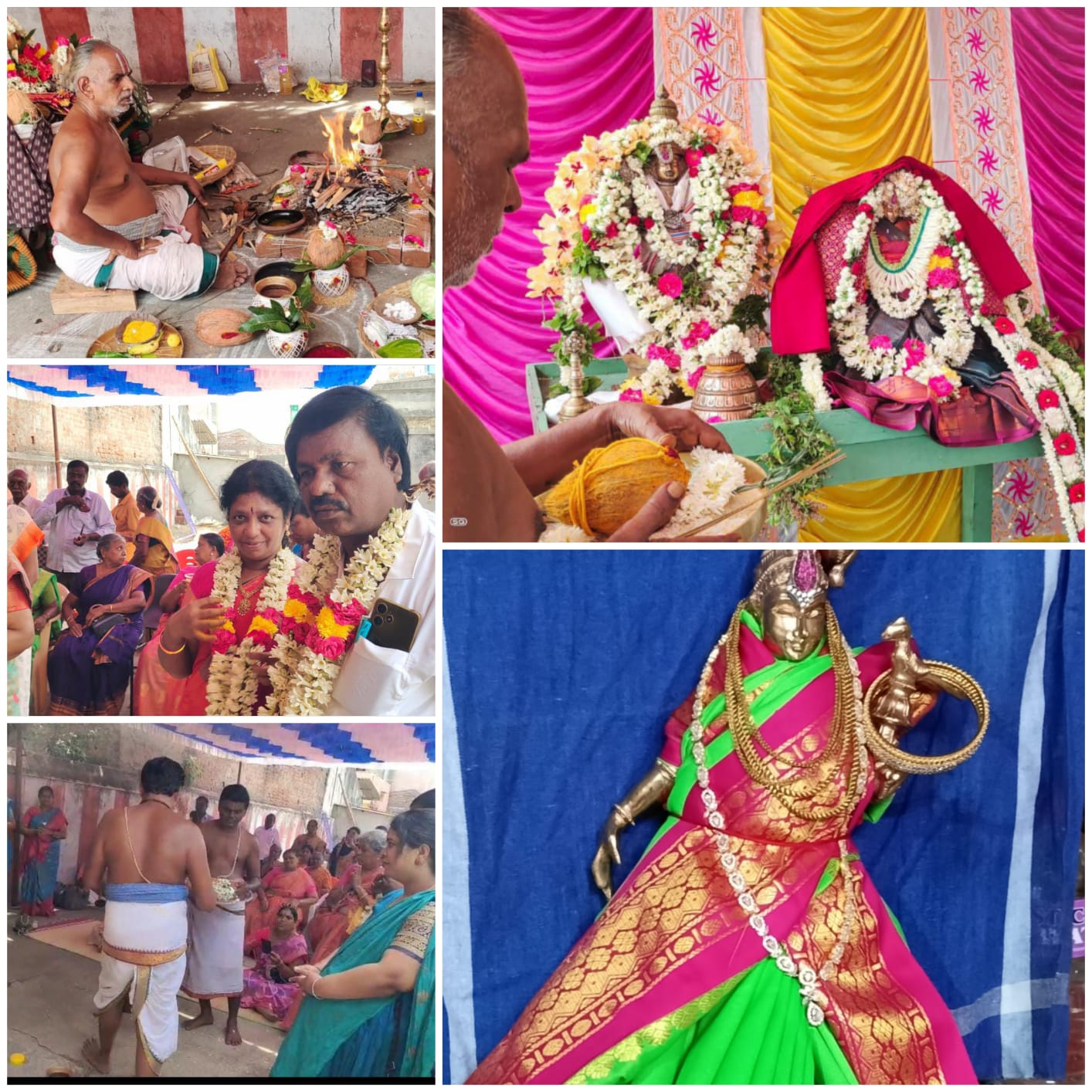 ஆண்டாள் பிரதிஷ்டை, ஸ்ரீதேவி பூதேவி சமேத ஸ்ரீ வைகுண்டவாச பெருமாள் திருக்கல்யாணம்........