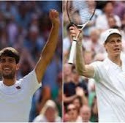 இறுதிப் போட்டியில் அல்கராஸ் - சின்னர் பலப்பரீட்சை: விம்பிள்டன் டென்னிஸ்