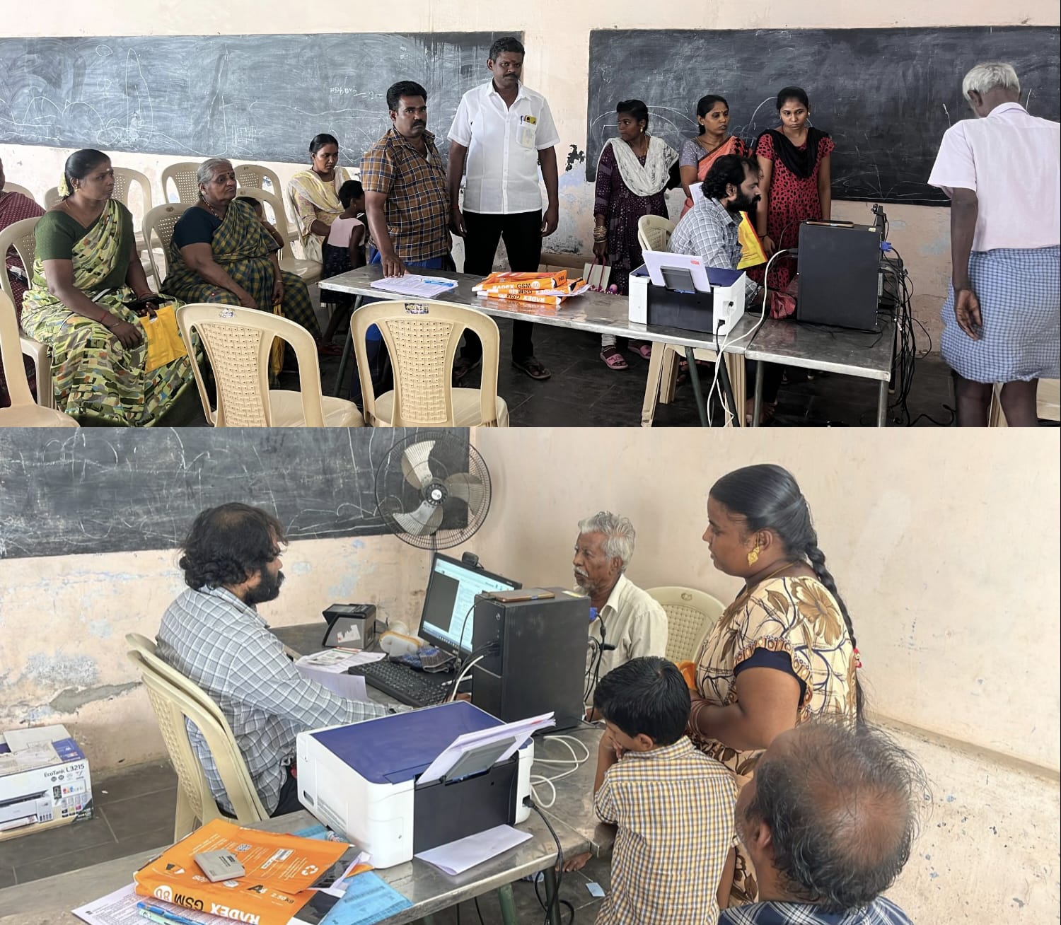 கோவில்பட்டி வேலாயுதபுரத்தில் ஆதார் சிறப்பு முகாமில் திரளான பொது மக்கள் கலந்து கொண்டனர்